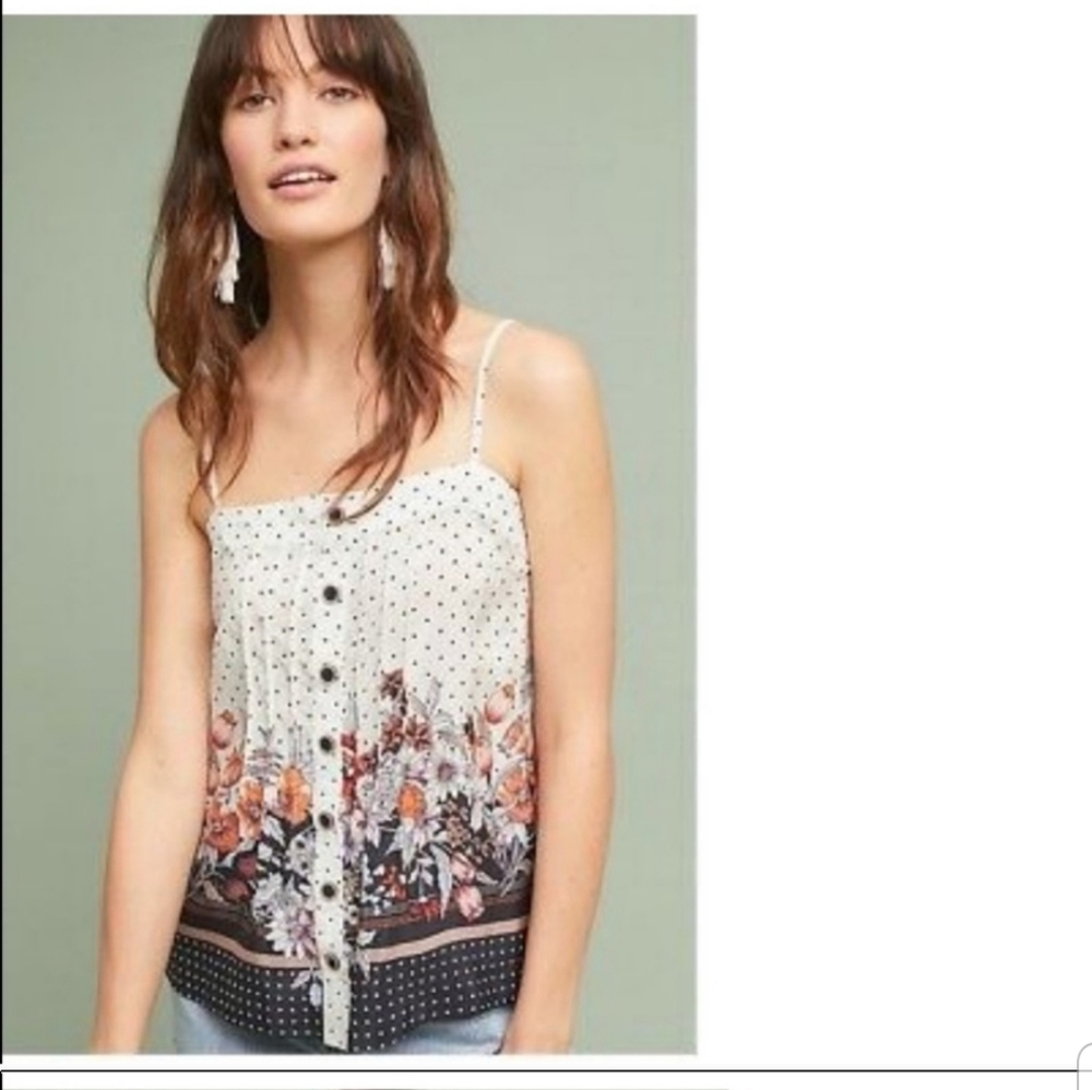 Anthropologie (Maeve) Capitola Silk Cami Tank Top